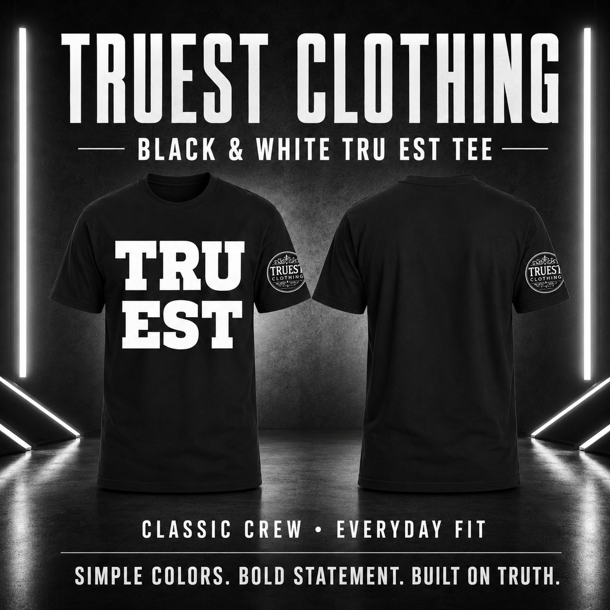 Black and White Signature Tee