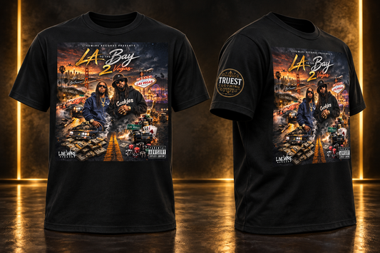 LA to the Bay 2 Vegas Album Cover T-Shirt