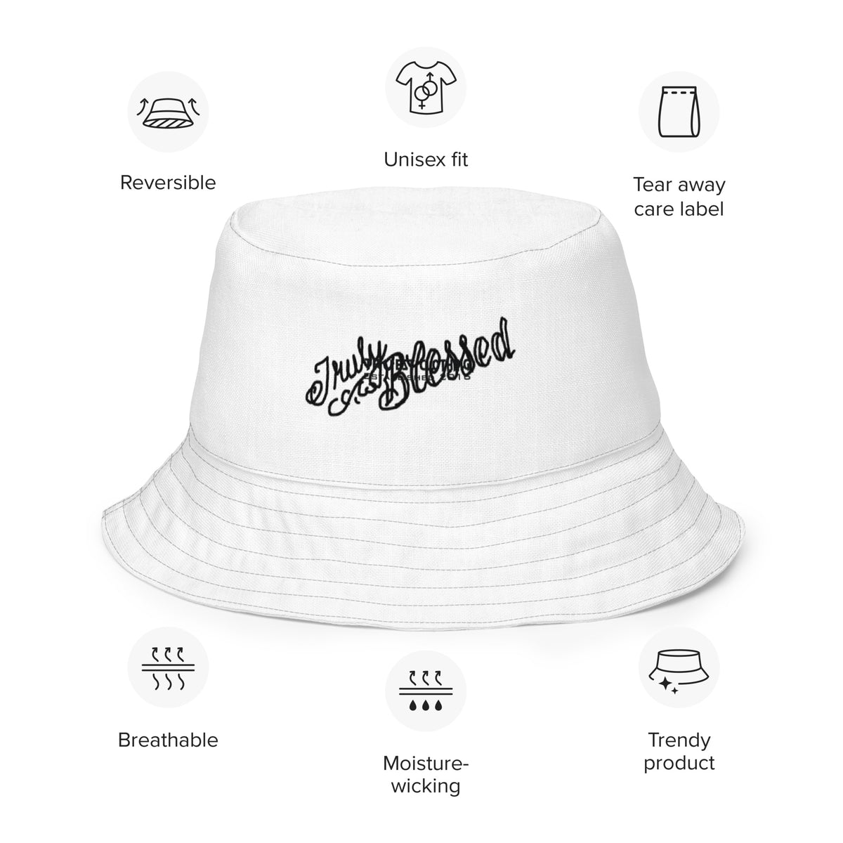 Truly Blessed - Reversible bucket hat