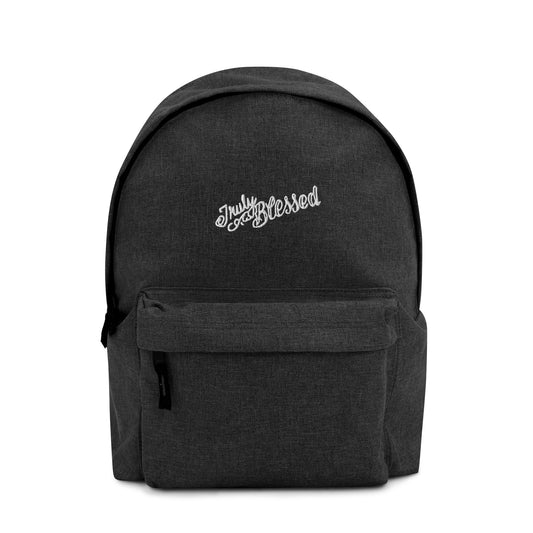 Truly Blessed - Embroidered Backpack