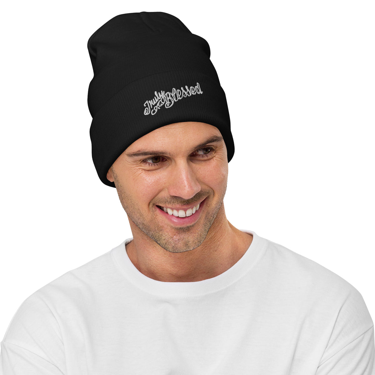 Truly Blessed Embroidered Beanie