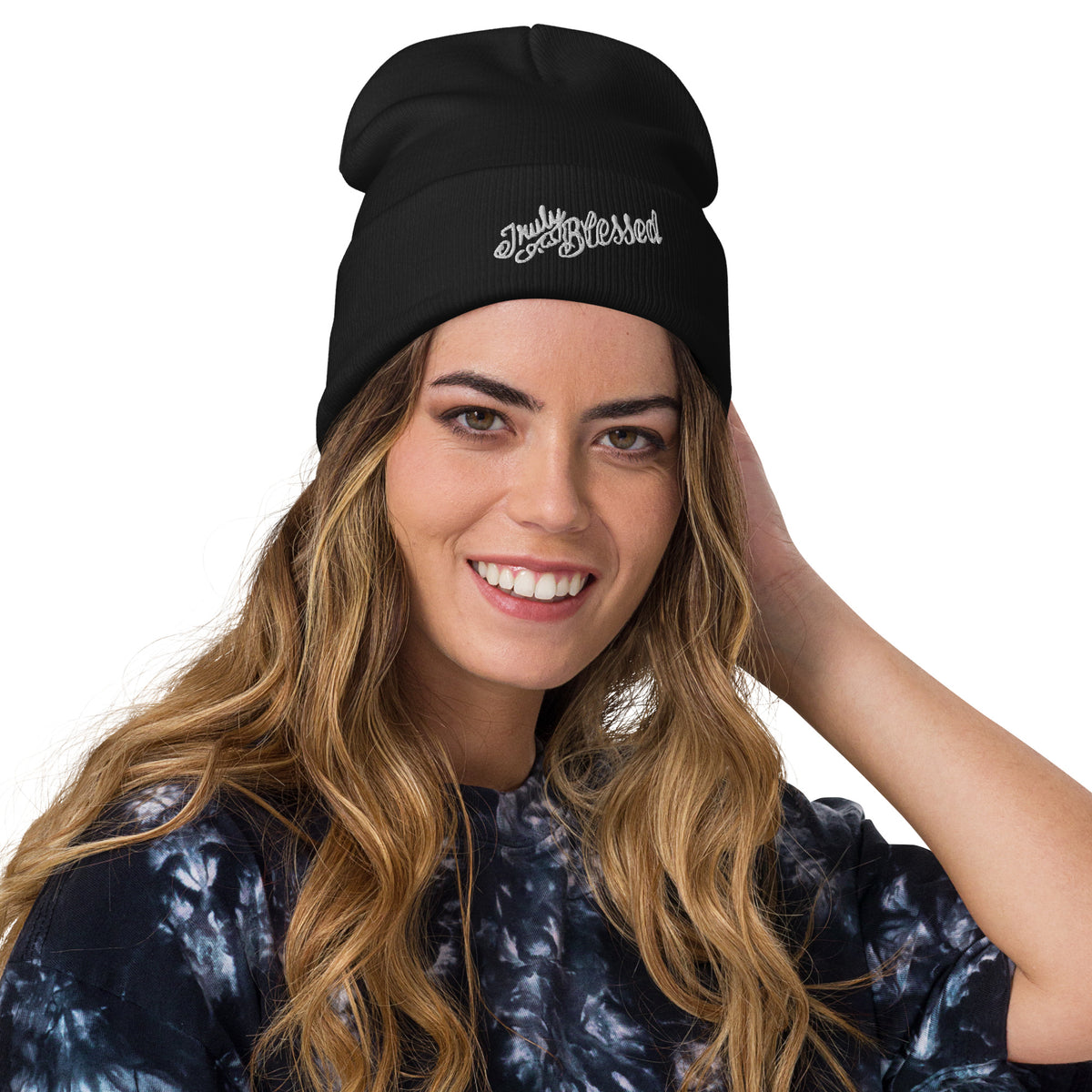 Truly Blessed Embroidered Beanie