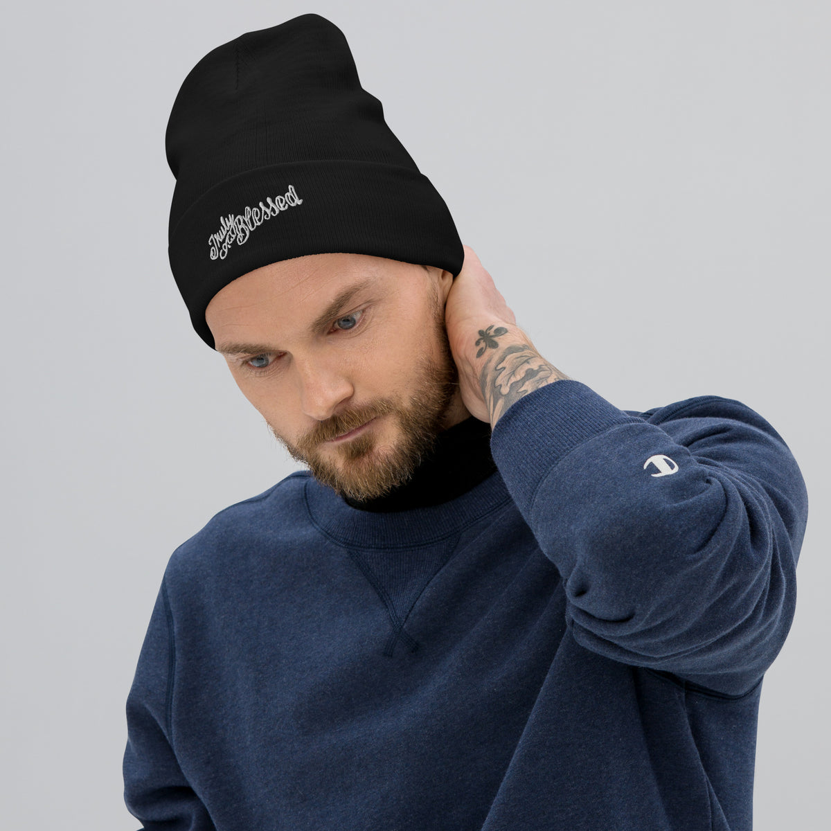 Truly Blessed Embroidered Beanie