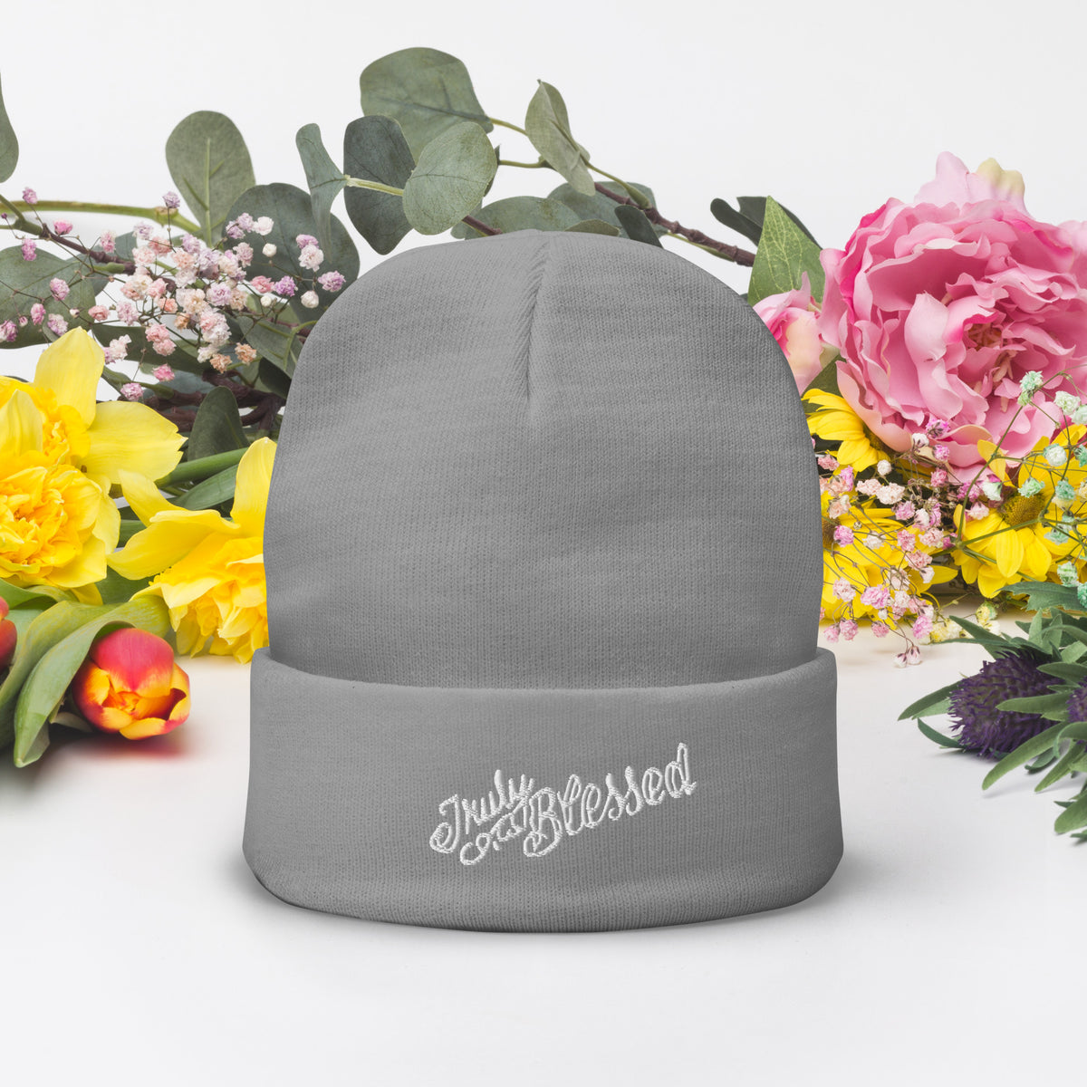 Truly Blessed Embroidered Beanie