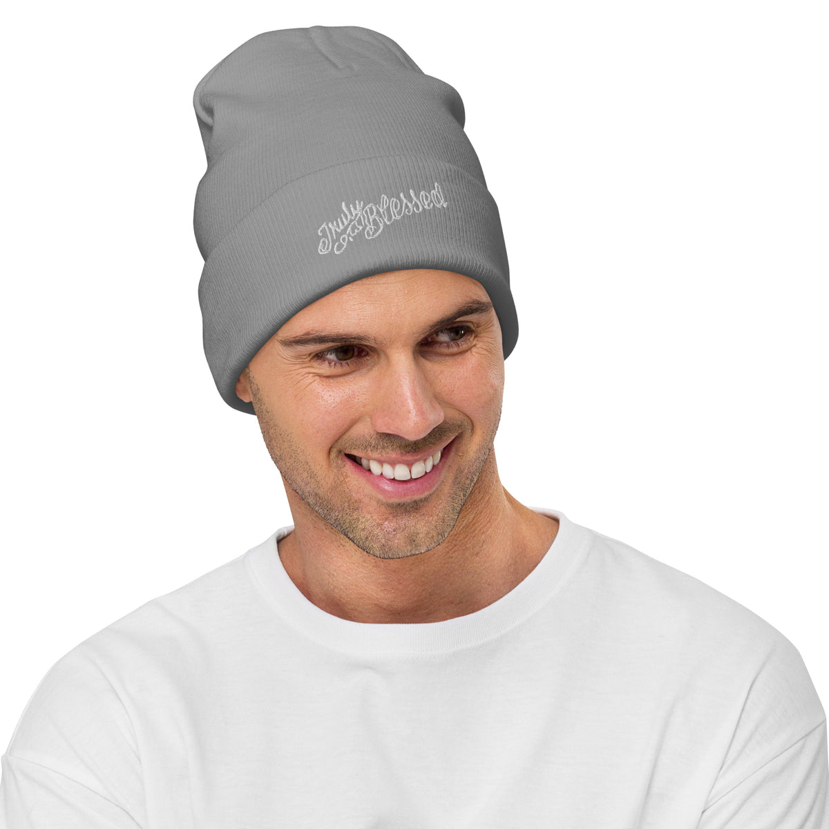 Truly Blessed Embroidered Beanie