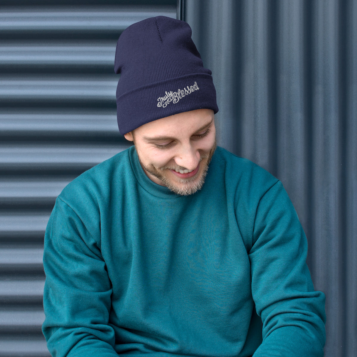 Truly Blessed Embroidered Beanie