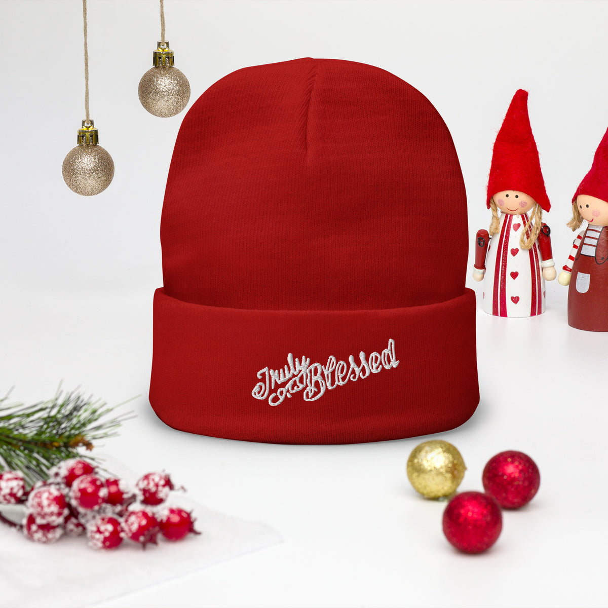 Truly Blessed Embroidered Beanie