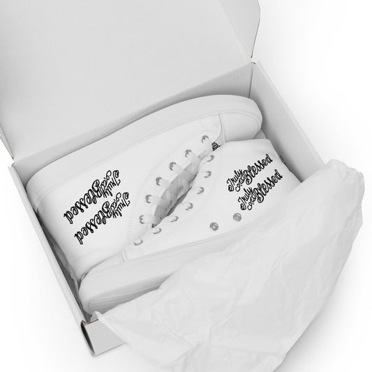 Truly Blessed 2 - Men’s high top canvas shoes